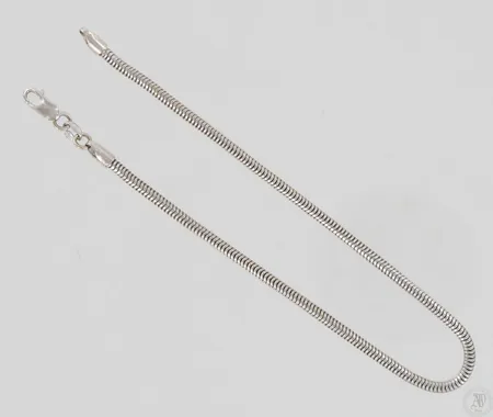 Snake-ranneketju, pituus 200mm, 585 valkokulta, paino 5,6g Paino: 5,6 g
