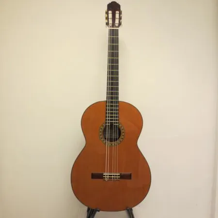 Akustinen kitara Dieter Hopf, 2004, model 3957/28 Kontrabasso, kannessa halkeama, kova laukku. Nouto ainoastaan myymälästä.
