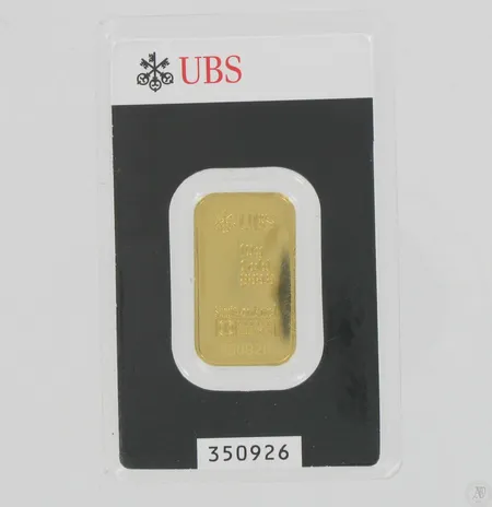 Kultaharkko UBS, No.350926, 999, paino 10,0g Paino: 10   g