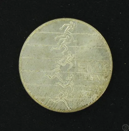Juhlaraha, yleisurheilun X EM-kilpailut 1971, nimellisarvo 10mk, 500, paino 24,2g Paino: 24,2 g