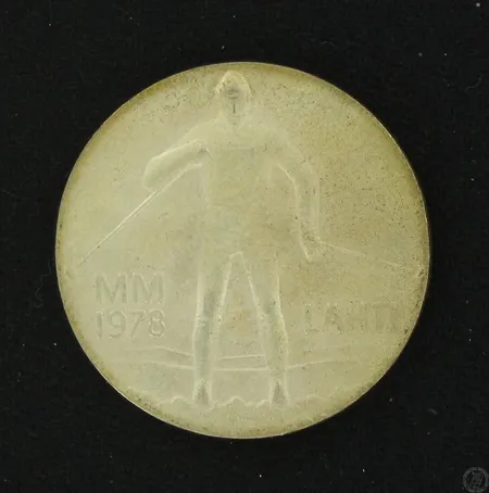 Juhlaraha, Lahti MM 1978, nimellisarvo 25mk, 500, paino 26,4g Paino: 26,4 g