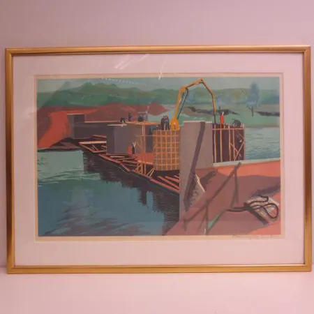Grafiikkaa signeeraus Sven Ljunberg 65/200, koko 37x55cm,  Ainoastaan nouto myymälästä. Tekijänoikeuslain mukainen jälleenmyyntikorvaus 5%, johon lisäämme voimassa olevan alv:n mikäli viimeinen huutohinta ylittää 255,00 euroa. Nouto ainoastaan myymälästä.
