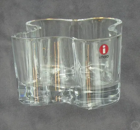 Aalto-kynttilälyhty, Iittala, kirkas, korkeus 55mm