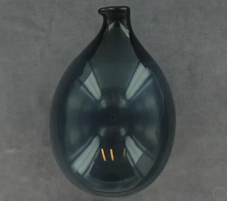 Taidelasi, Lintupullo, siniharmaa, Signeeraus Timo Sarpaneva 2581, korkeus 16cm