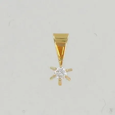 Timanttiriipus 1xn.0.05ct, 585, paino 0,4g Paino: 0,4 g