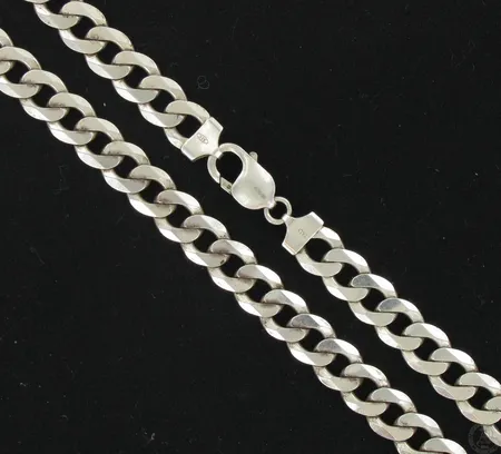 Panssarikaulaketju, pituus 50cm, leveys 10mm, 925, paino 58,0g Paino: 58   g