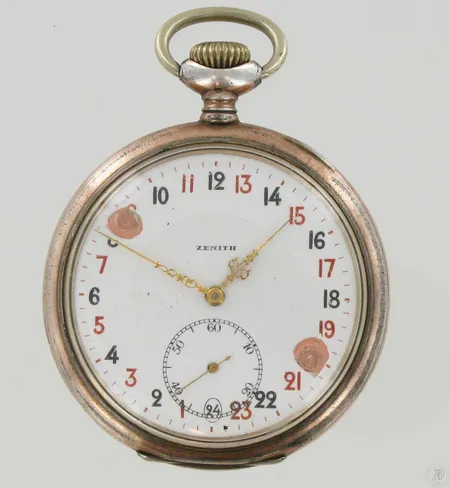 Taskukello Zenith 17 kivinen Prima, taulu viallinen, Ø 54mm, 800br, paino 101g Paino: 101   g