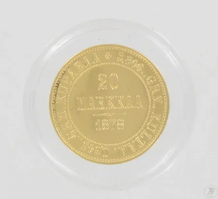 Juhlaraha, nimellisarvo 20mk, 1878 Replika, 925, paino 6,3g Paino: 6,3 g