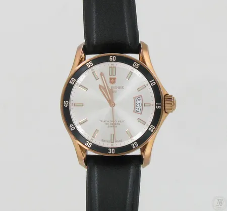 Miesten teräsrannekello Paul Buhre Swiss Triathlon Classic 100 meters Saphir, quartz, taulun Ø 41mm.