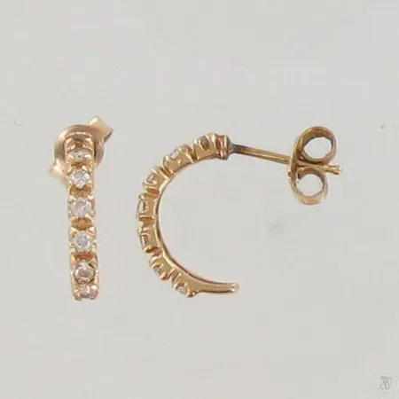 Kivikorvakorut, korkeus 14mm, 585, paino 1,5g Paino: 1,5 g