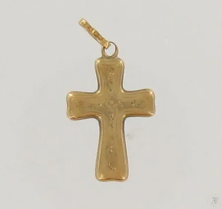 Ristiriipus, korkeus 29mm, kaiverrettu, 750, paino 1,2g Paino: 1,2 g