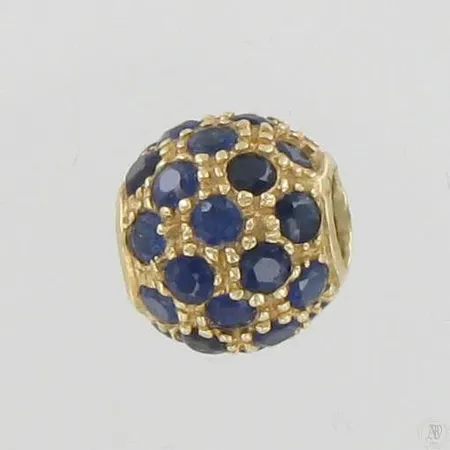 Sinisafiiririipus, korkeus 10mm, 585br, paino 2,1g Paino: 2,1 g