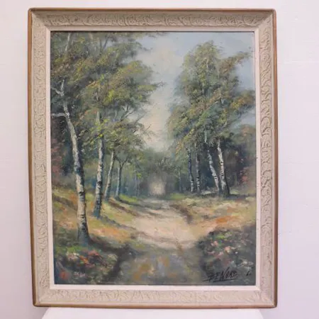 Öljyvärimaalaus, signeeraus Benard, mitat 40x50cm.