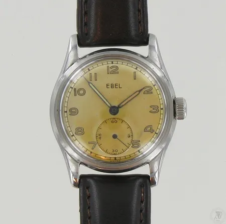 Metallirannekello Ebel, mekaaninen, Ø 32mm, nahkarannekkeella.