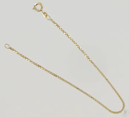 Venetsiaranneketju, pituus 195mm, 585, paino 2,8g Paino: 2,8 g