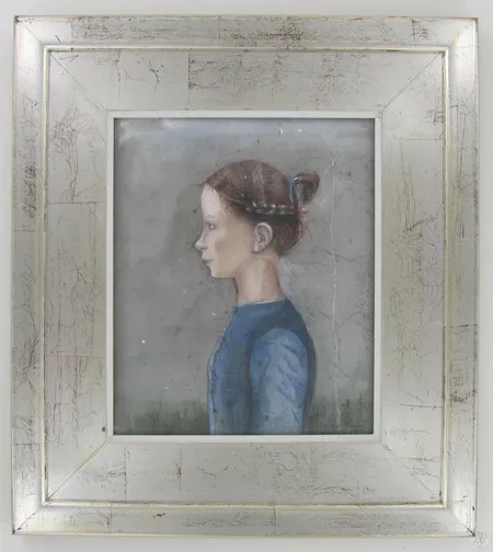Maalaus levylle sekatekniikka, signeeraus. Kaila 1983, koko 185x155mm