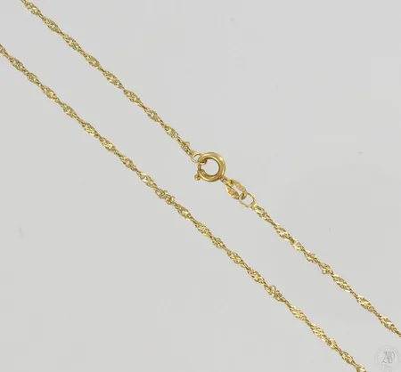 Kaulaketju, pituus 42cm, 585, paino 1,7g Paino: 1,7 g