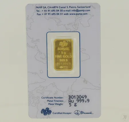 Kultaharkko Pamp, 9999, paino 5g Paino: 5   g