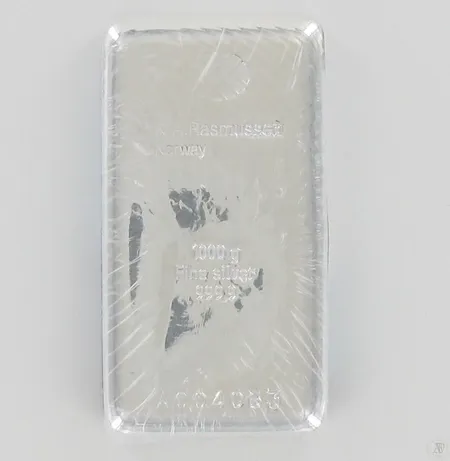 Hopeaharkko, K.A Rasmussen Norway, 999,9 , paino 1000g Paino: 1000   g