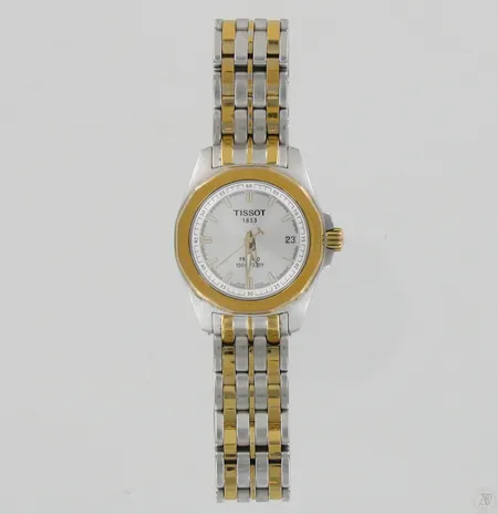 Teräsrannekello Tissot 1853 PRC 100, 100m/330ft, quartz, P830/930, SKN-BC-55599+, taulun Ø 29mm, hihnan pituus 168mm.