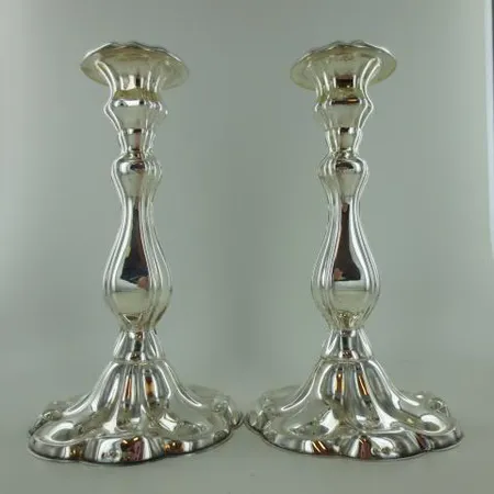 Kynttilänjalat, korkeus 180mm, Kultakeskus Oy, 1991, uudenveroiset, 830br, paino 493,0g Paino: 493   g