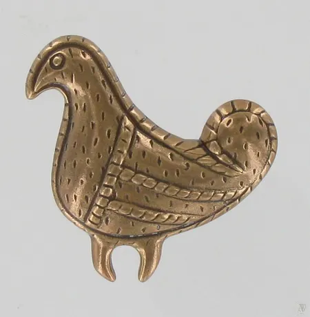 Rintakoru Kalevala Koru, Satasulka, korkeus 40mm, pronssia