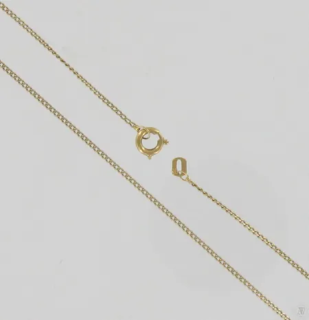 Viallinen panssarikaulaketju, pituus 55,5cm, 585, paino 3,2g Paino: 3,2 g
