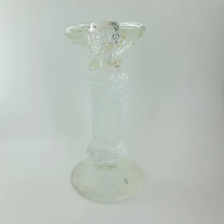 Kynttilänjalka, Iittala, Festivo, laaserkaiverrus 1967-1987 Timo Sarpaneva, korkeus 170mm