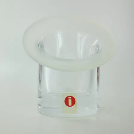 Lasimaljakko Iittala, Marcel, design Timo Sarpaneva, 1997, korkeus 100mm.