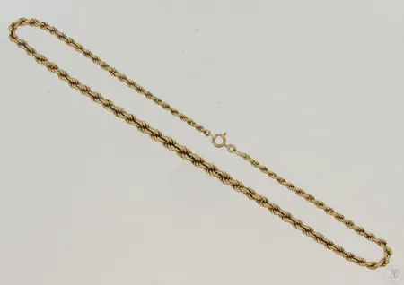 Singapore-kaulaketju, viallinen, pituus 43cm, 585, paino 12,0g Paino: 12   g