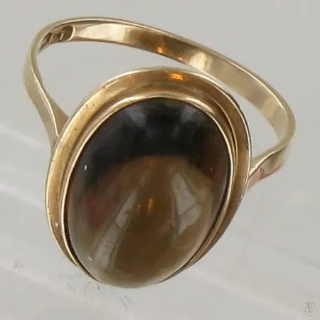 Viallinen kivisormus, 585br, paino 3,2g Paino: 3,2 g