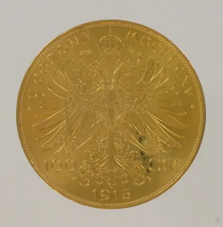Kultaraha 100 corona Itävalta, 900, paino 33,8g Paino: 33,8 g