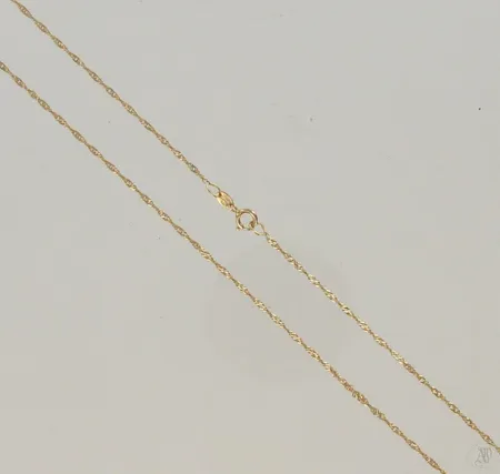 Singaporekaulaketju, pituus 41cm, 585, paino 1,1g Paino: 1,1 g