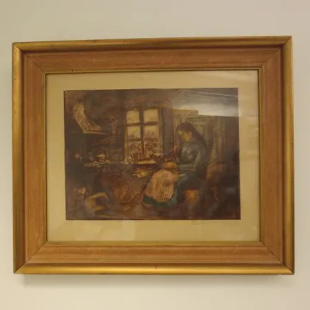 Värietsaus, signeeraus J.Ruokokoski, koko 295x395