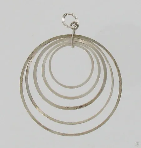 Riipus, Ø 44mm, 925, paino 2,8g Paino: 2,8 g