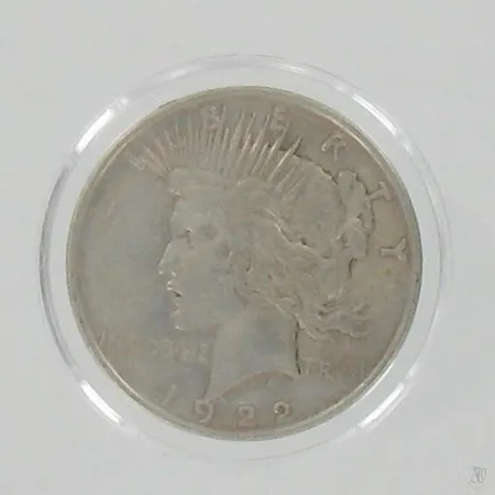 U.S. Peace Silver Dollar vuodelta 1922, 900, paino 26,70g Paino: 26,7 g