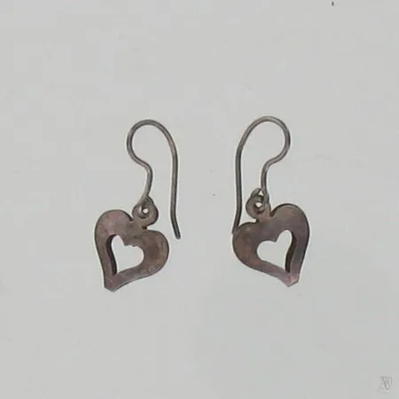 Sydänkorvakorut, korkeus 20mm, 835, paino 0,9g Paino: 0,9 g
