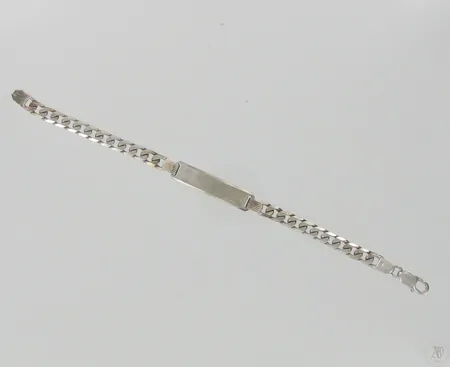 Panssariranneketju laatalla, pituus 200mm, 925, paino 18,5g Paino: 18,5 g