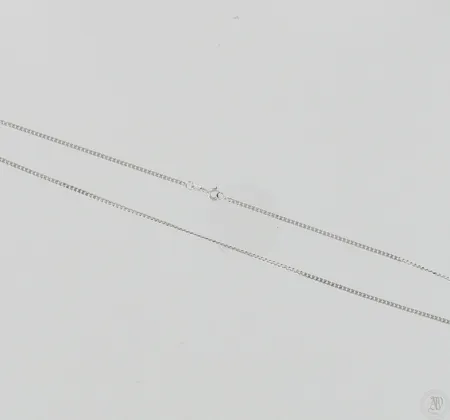 Panssarikaulaketju, pituus 50cm, 585 valkokulta, paino 4,1g Paino: 4,1 g