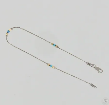Nilkkaketju, pituus 250mm, 925br, paino 2,6g Paino: 2,6 g