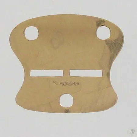 Tunnuslaattariipus, kaiverrettu, korkeus 25mm, 585, 1,8g Paino: 1,8 g