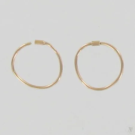 Korvarenkaat, käytön jälkiä, Ø 14mm, 585, paino 0,6g Paino: 0,6 g