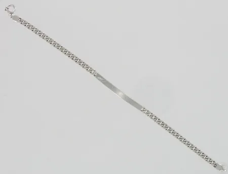Panssariranneketju laatalla, käytön jälkiä, pituus 190mm, 830, paino 8,1g Paino: 8,1 g