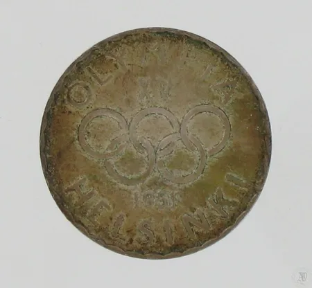 Hopearaha Helsingin Olympialaiset 1951, 500mk, 500, paino 12,1g Paino: 12,1 g