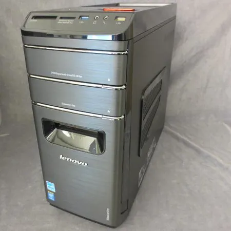 Pöytätietokone Lenovo K450, käyttöohjeet, virtajohto ja kuitti
