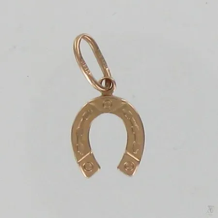 Hevosenkenkäriipus, korkeus 20mm, 585br, paino 0,9g Paino: 0,9 g