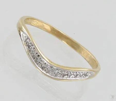 Timanttisormus 11xn.0.005ct, koko 18½, 585, paino 1,8g Paino: 1,8 g