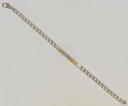 Laattaranneketju, kaiverrettu, pituus 200mm, 925, paino 14,4g Paino: 14,4 g
