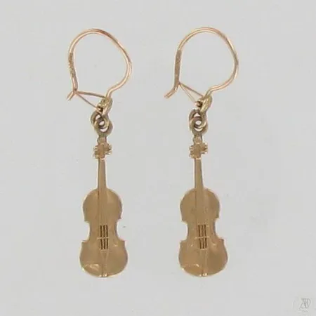 Korvakorut, korkeus 34mm, 585, paino 1,2g Paino: 1,2 g