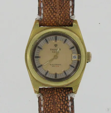 Teräsrannekello Tissot Electronic PR 516, automaatti, taulun Ø 35mm, hihnan pituus 220mm